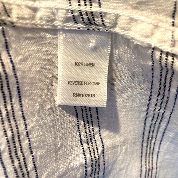 🌺 Garnet Hill Linen Tunic Top - Picture 5 of 8